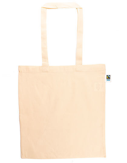 Cotton bag, Fairtrade cotton, long handles